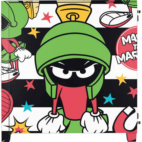 Looney Tunes Marvin the Martian Striped Patches Corsair 4000D Tempered Glass Mid-Tower ATX Case Skin