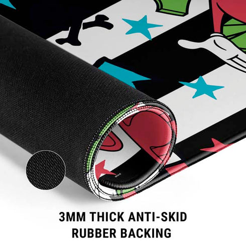 Looney Tunes Marvin the Martian Striped Patches Gaming Mouse Pad