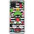 Looney Tunes Marvin the Martian Striped Patches Galaxy A12 Clear Case