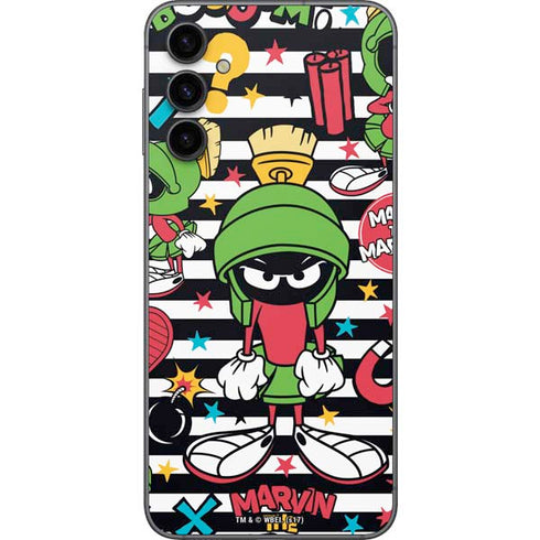 Looney Tunes Marvin the Martian Striped Patches Galaxy A14 5G Skin