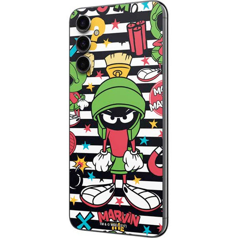 Looney Tunes Marvin the Martian Striped Patches Galaxy A14 5G Skin