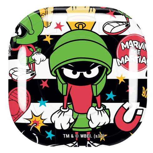 Looney Tunes Marvin the Martian Striped Patches Galaxy Buds Pro Skin