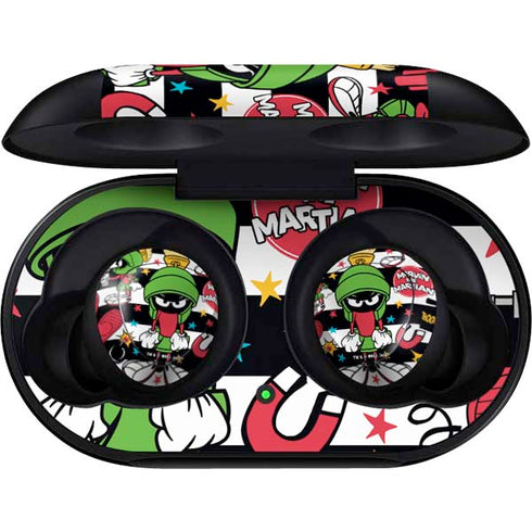 Looney Tunes Marvin the Martian Striped Patches Galaxy Buds Skin