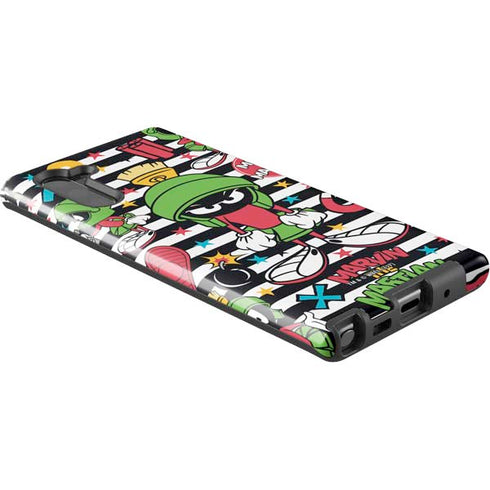 Looney Tunes Marvin the Martian Striped Patches Galaxy Note 10 Pro Case