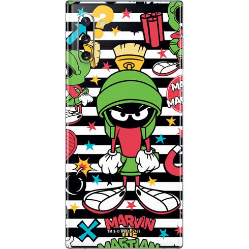 Looney Tunes Marvin the Martian Striped Patches Galaxy Note 10 Skin