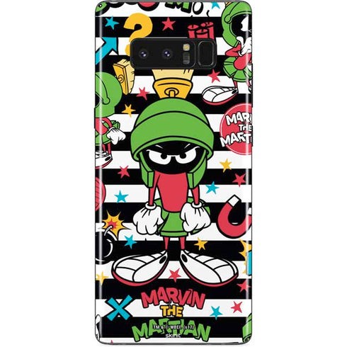 Looney Tunes Marvin the Martian Striped Patches Galaxy Note 8 Skin