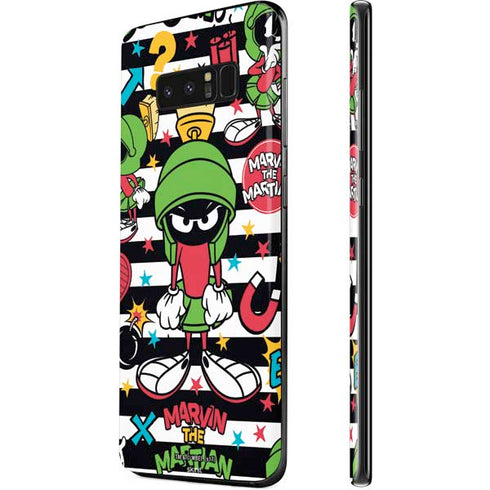 Looney Tunes Marvin the Martian Striped Patches Galaxy Note 8 Skin