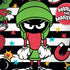 Looney Tunes Marvin the Martian Striped Patches Galaxy Note 8 Skin