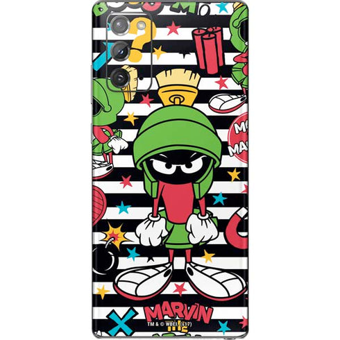 Looney Tunes Marvin the Martian Striped Patches Galaxy Note20 5G Skin