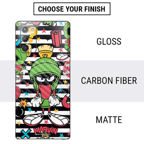Looney Tunes Marvin the Martian Striped Patches Galaxy Note20 5G Skin