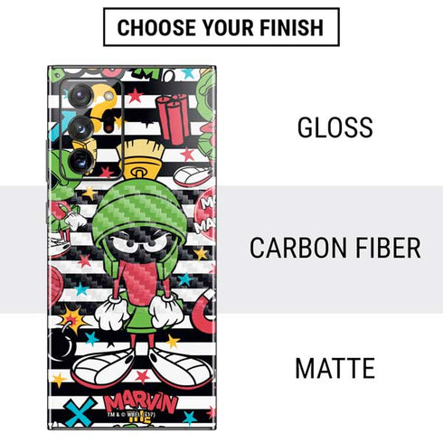 Looney Tunes Marvin the Martian Striped Patches Galaxy Note20 Ultra 5G Skin