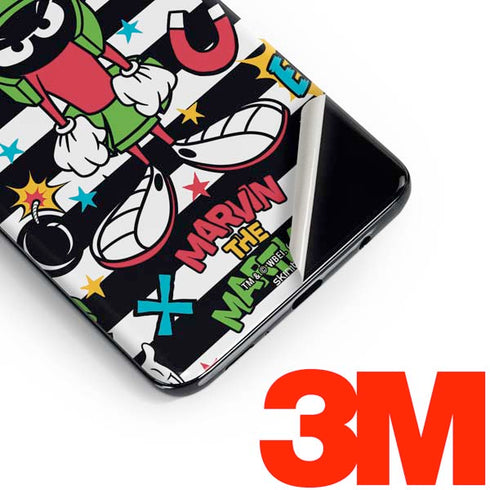 Looney Tunes Marvin the Martian Striped Patches Galaxy S10 Skin