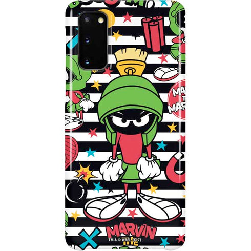 Looney Tunes Marvin the Martian Striped Patches Galaxy S20 Lite Case