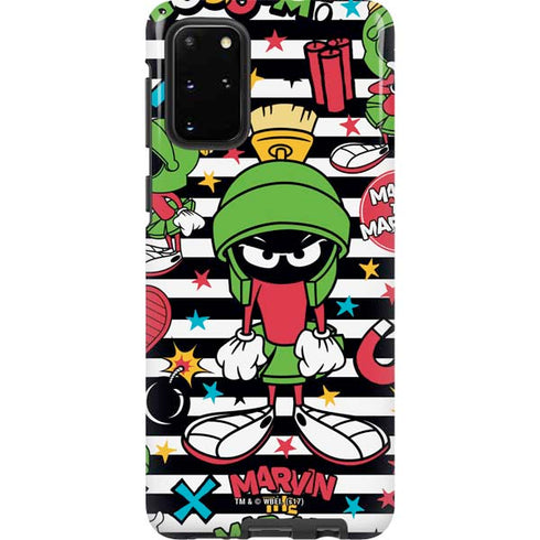 Looney Tunes Marvin the Martian Striped Patches Galaxy S20 Plus Pro Case