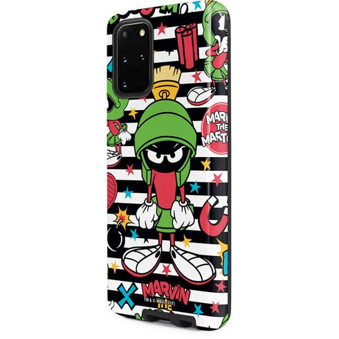 Looney Tunes Marvin the Martian Striped Patches Galaxy S20 Plus Pro Case