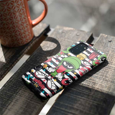 Looney Tunes Marvin the Martian Striped Patches Galaxy S20 Plus Pro Case