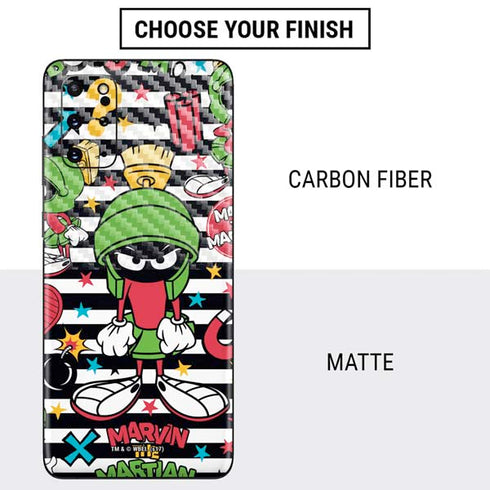 Looney Tunes Marvin the Martian Striped Patches Galaxy S20 Plus Skin