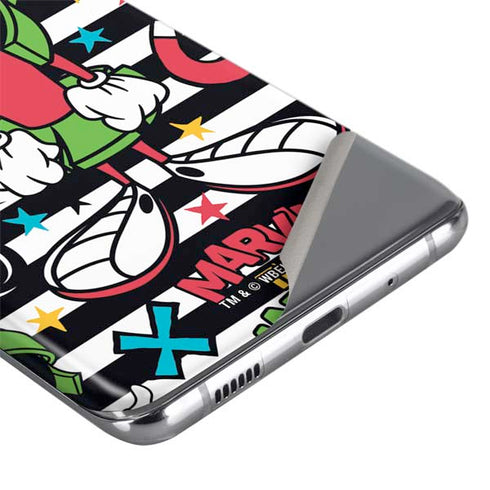Looney Tunes Marvin the Martian Striped Patches Galaxy S20 Skin