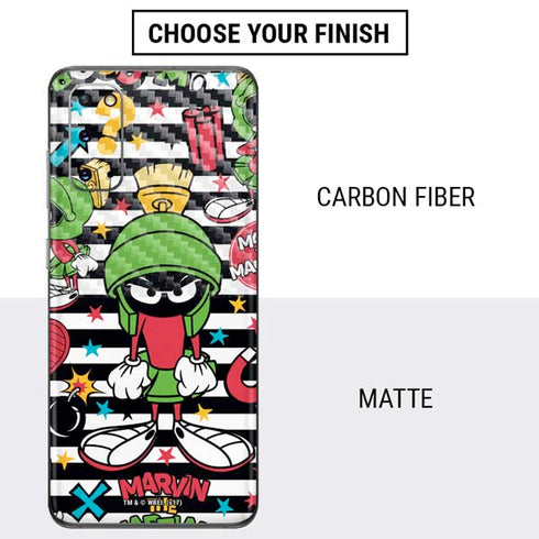 Looney Tunes Marvin the Martian Striped Patches Galaxy S20 Skin
