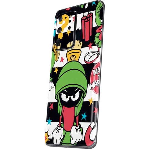 Looney Tunes Marvin the Martian Striped Patches Galaxy S20 Ultra 5G Skin