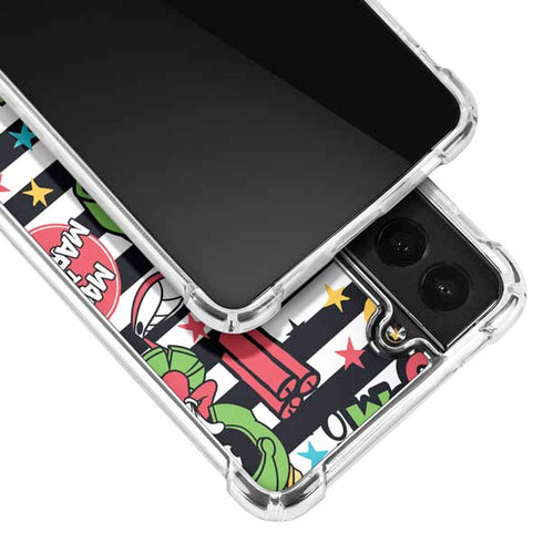 Looney Tunes Marvin the Martian Striped Patches Galaxy S21 5G Clear Case