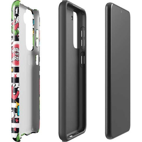 Looney Tunes Marvin the Martian Striped Patches Galaxy S21 Plus 5G Pro Case