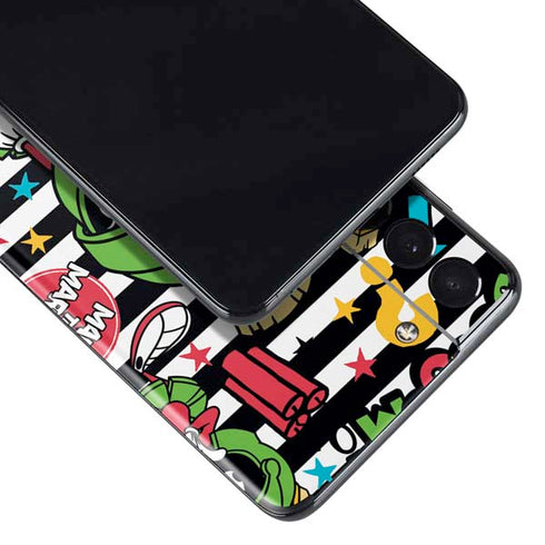 Looney Tunes Marvin the Martian Striped Patches Galaxy S21 Plus 5G Skin
