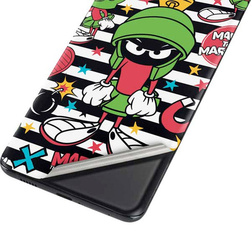Looney Tunes Marvin the Martian Striped Patches Galaxy S21 Plus 5G Skin