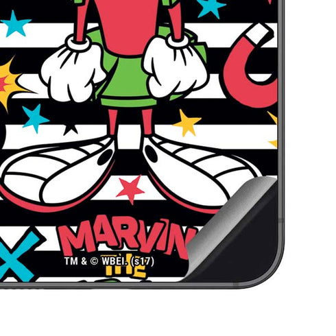 Looney Tunes Marvin the Martian Striped Patches Galaxy S23 FE Skin