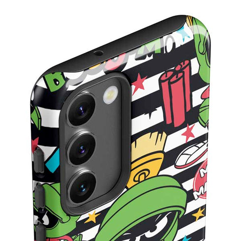 Looney Tunes Marvin the Martian Striped Patches Galaxy S23 Pro Case