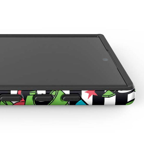 Looney Tunes Marvin the Martian Striped Patches Galaxy S24 Ultra Impact Case