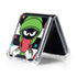 Looney Tunes Marvin the Martian Striped Patches Galaxy Z Flip5 5G Clear Case