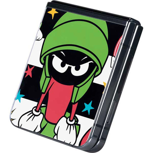 Looney Tunes Marvin the Martian Striped Patches Galaxy Z Flip5 5G Skin
