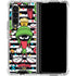 Looney Tunes Marvin the Martian Striped Patches Galaxy Z Fold4 5G Clear Case