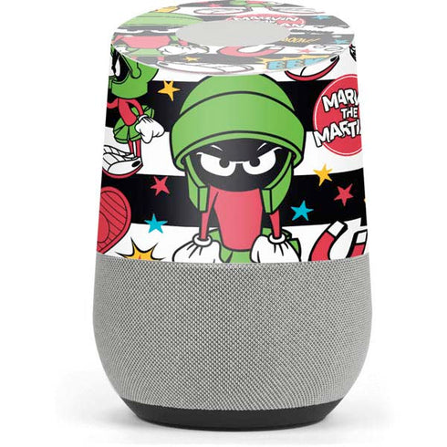 Looney Tunes Marvin the Martian Striped Patches Google Home Skin