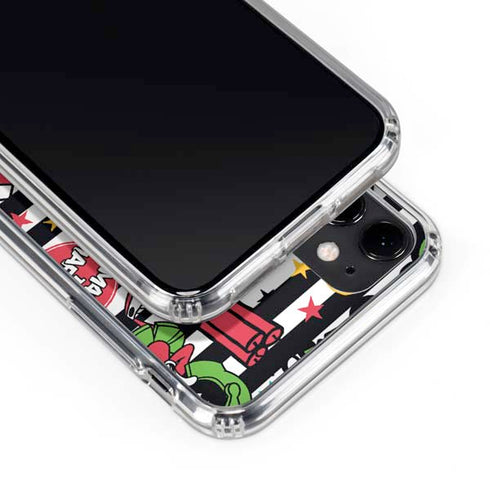 Looney Tunes Marvin the Martian Striped Patches iPhone 11 Clear Case