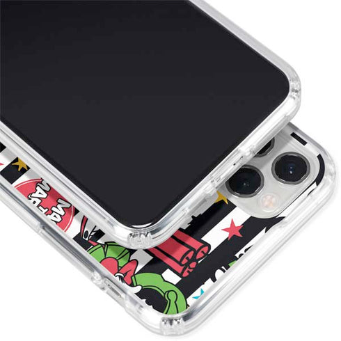 Looney Tunes Marvin the Martian Striped Patches iPhone 11 Pro Clear Case