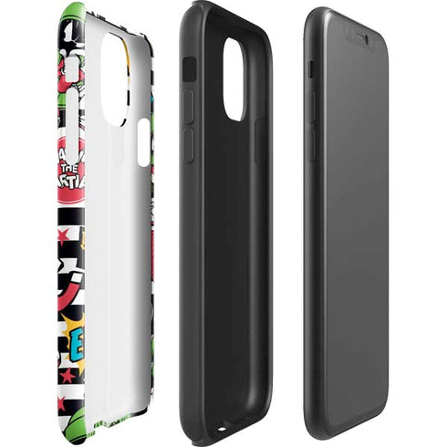 Looney Tunes Marvin the Martian Striped Patches iPhone 11 Pro Max Impact Case