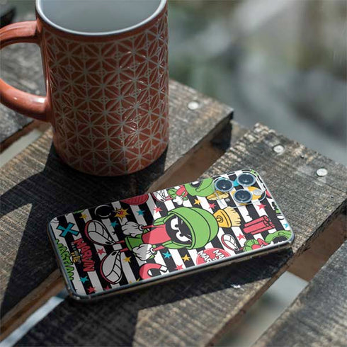 Looney Tunes Marvin the Martian Striped Patches iPhone 11 Pro Skin