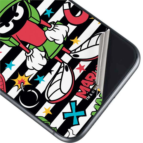 Looney Tunes Marvin the Martian Striped Patches iPhone 11 Skin