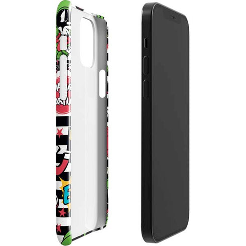 Looney Tunes Marvin the Martian Striped Patches iPhone 12 Mini Lite Case