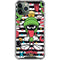 Looney Tunes Marvin the Martian Striped Patches iPhone 12 Pro Max Clear Case