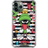 Looney Tunes Marvin the Martian Striped Patches iPhone 12 Pro Max Clear Case