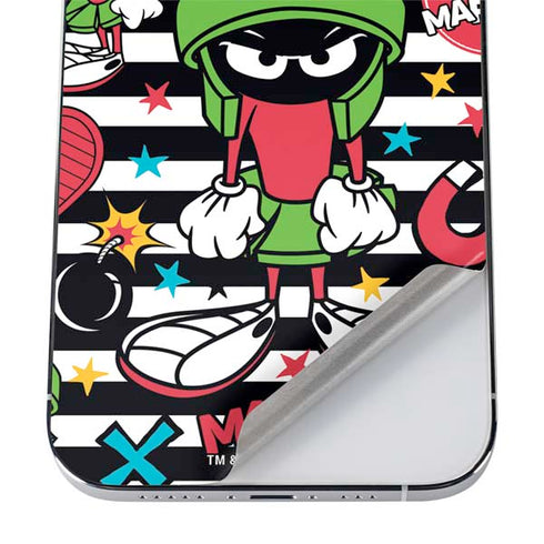 Looney Tunes Marvin the Martian Striped Patches iPhone 12 Pro Max Skin
