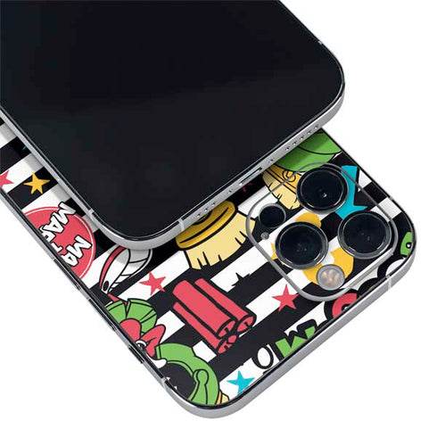 Looney Tunes Marvin the Martian Striped Patches iPhone 12 Pro Max Skin