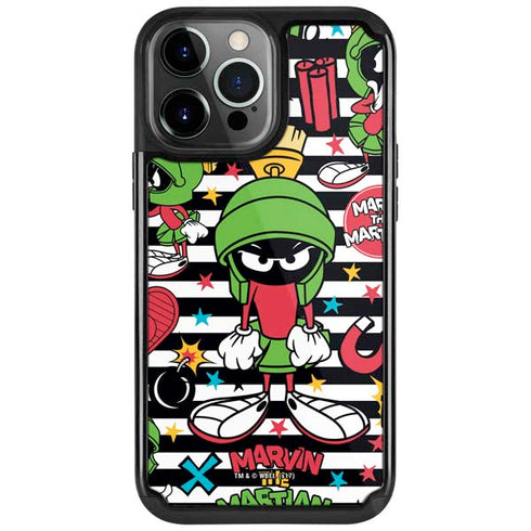 Looney Tunes Marvin the Martian Striped Patches iPhone 13 Pro Cargo Case