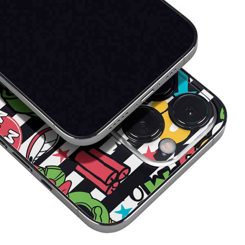 Looney Tunes Marvin the Martian Striped Patches iPhone 13 Pro Max Skin