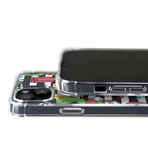 Looney Tunes Marvin the Martian Striped Patches iPhone 14 Plus MagSafe Case