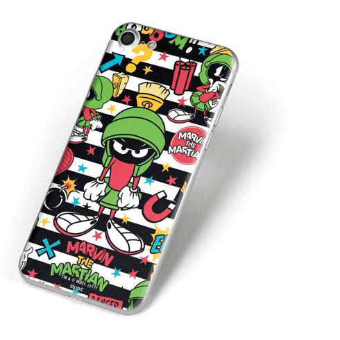 Looney Tunes Marvin the Martian Striped Patches iPhone 8 Skin