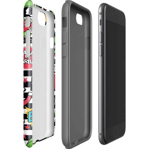 Looney Tunes Marvin the Martian Striped Patches iPhone SE (2nd & 3rd Gen) Pro Case